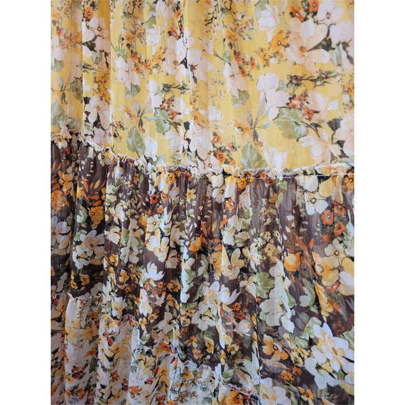 FIGUEROA & FLOWER Floral Dress in Yellow and Brown - Picture 8 of 11